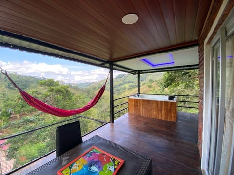 Indoor spa tub