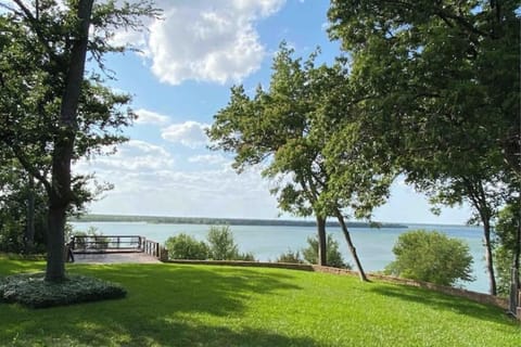 Backyard with deck and panoramic view