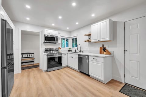 Fully stocked kitchen