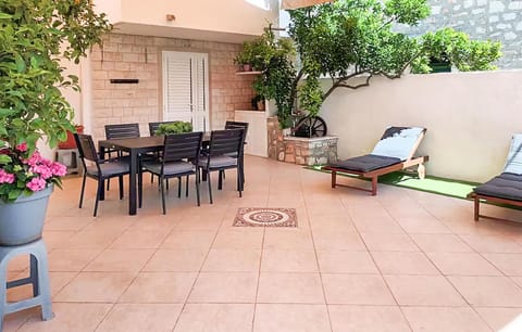 outside