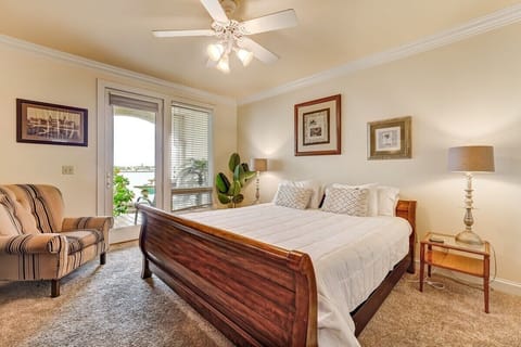Master Bedroom with the best view of Downtown St. Augustine.