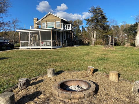 Main house with screened-in porch.