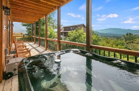 The best seat in the house? Right here on the deck—hot tub included!