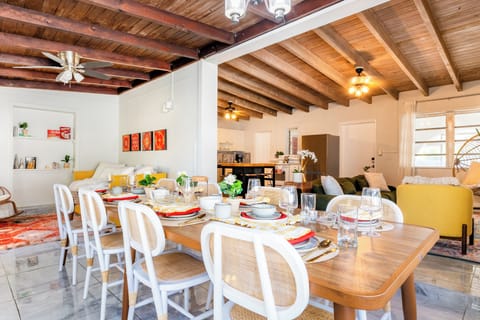 The game room is beside the dining area