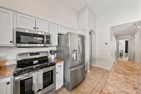 Coffee maker, Keurig, toaster, oven, dishwasher, refrigerator.