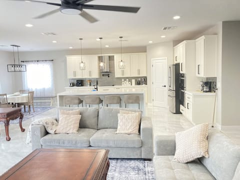 Kitchen and living room