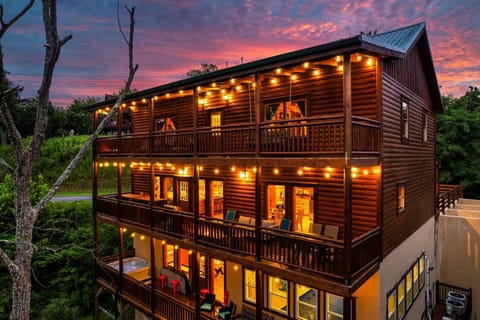 3 private porches loaded with amenities - customize lights to your mood.