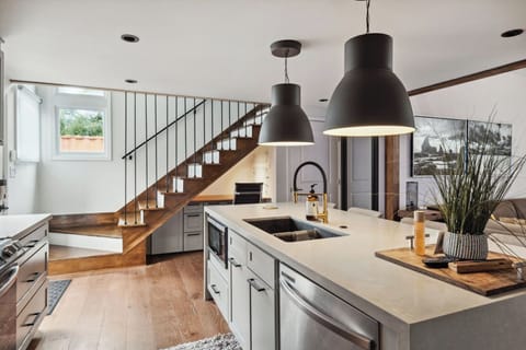 Cute Workspace Tucked-Away Under The Stairs—Ideal for Remote Work or Study