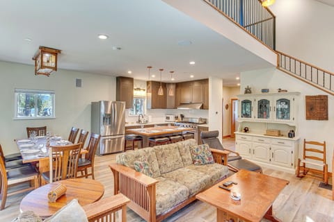 Living Room | 3-Story Home | Open Floor Plan | Central A/C & Heating