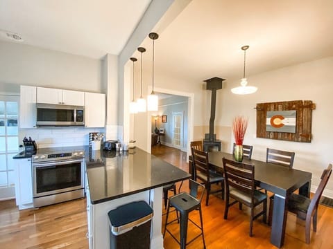 Remodeled historic home blends original character with modern updates for a comfortable and practical stay