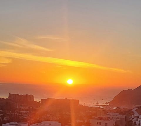 Sunrise view from the Rooftop and the balcony