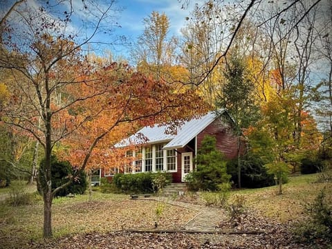 Our historic 1934 Schoolhouse is located on two small private ponds with a mountain view