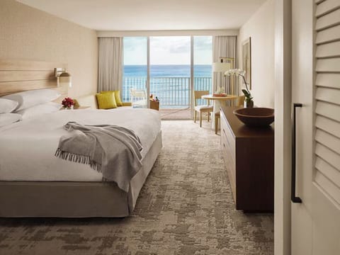 Wake up to ocean breezes from your bright, serene bedroom.