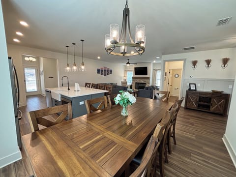 Living/dining/kitchen area on first floor