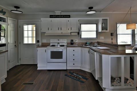 Fully stocked kitchen