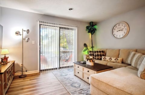 Living room with L-shape couch