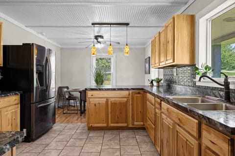 Kitchen: Ready for your morning coffee and more! Our spacious kitchen has everything you need.