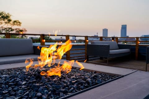 Skyline views from rooftop