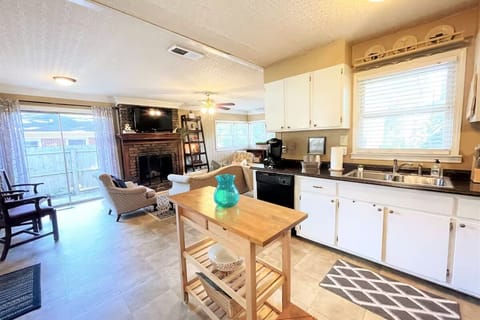 View of kitchen and family room