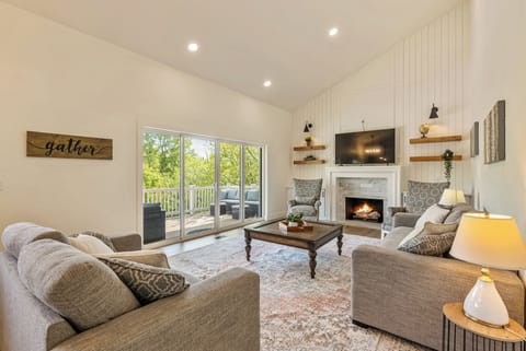 Spacious family room on the main level.