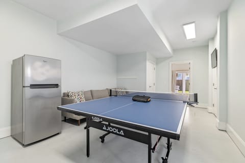 Relax in the game room after a day at the beach