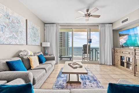 Stunning Gulf views from the living room — perfect for sunrise coffee or sunset cocktails.
