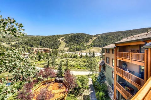 Views from Tenderfoot Lodge towards the slopes at Mountain House