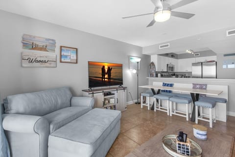 Enjoy a movie on the flat screen