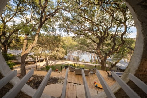 View from inside peering out the window!