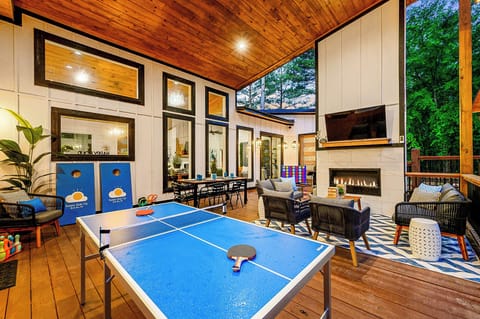 PATIO | Living and Dining spaces, games, Hot Tub