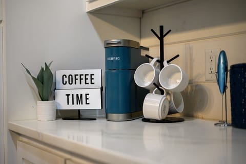 Coffee Maker (we provide coffee, sugar, creamer)