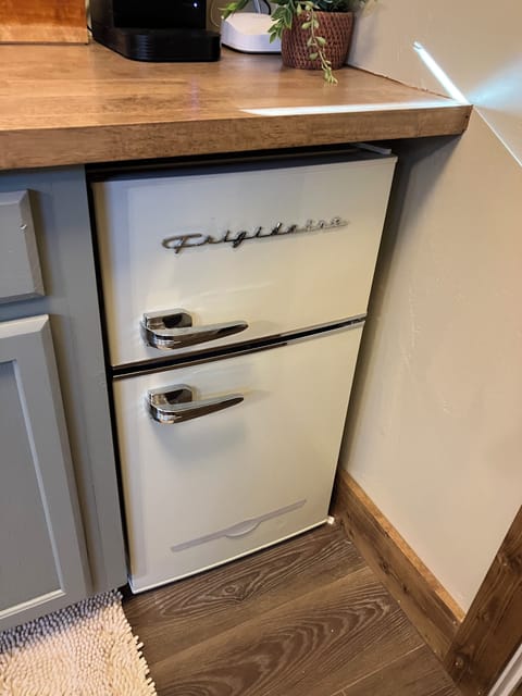 Mini fridge with small freezer