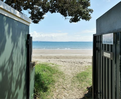 Gate from private walkway to the beach about 250 metres from the property
