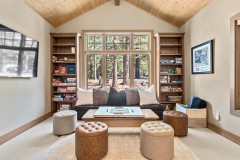 Game room with 2 fold out twin cots