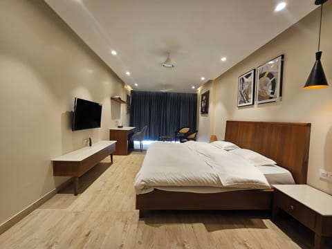 Panoramic view of the studio