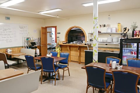 Indoors, Restaurant, Cafe, Furniture, Table