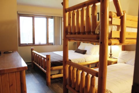 Let the kids claim the cozy bunks for bedtime stories.