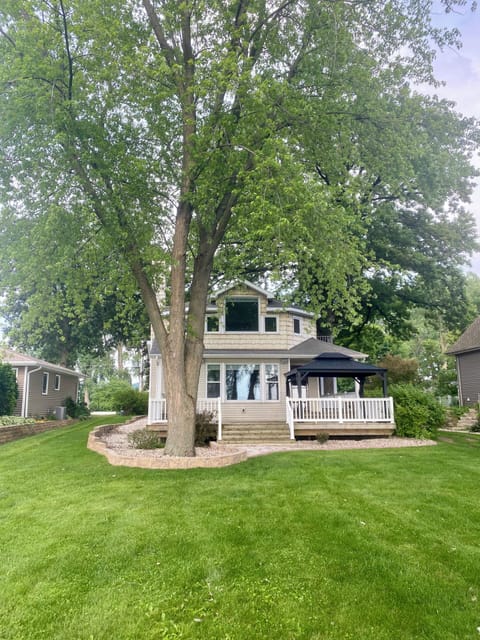 Lake view of the house