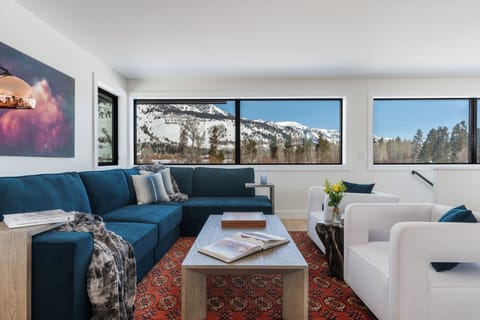 Enjoy panoramic mountain views from the comfort of the living room