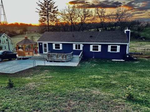 Sunset at the farmhouse