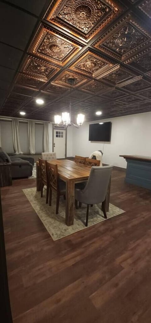 Open first floor living/dining room