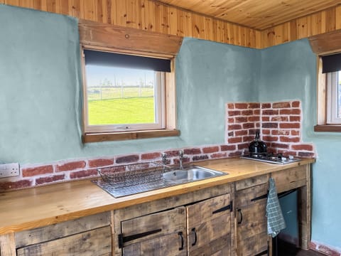 Kitchen | Honeysuckle Bale Cabin - Straw Bale Cabins, Dallas