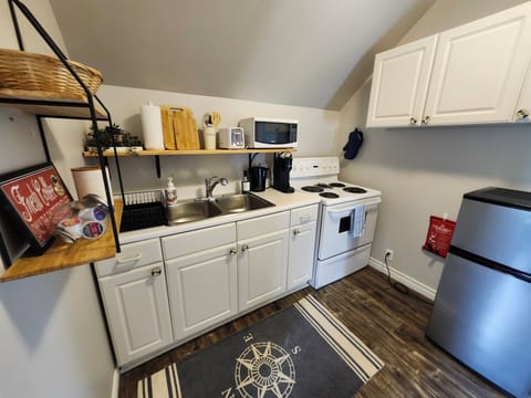 A fire blanket is out and ready for safety in case of a fire or grease fire