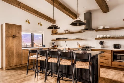 Fully stocked kitchen with everything you could need to cook while on vacation!