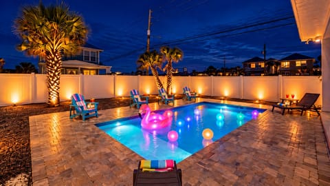 Welcome to The Beach House on Choctaw Street. This gorgeous 4-bedroom sleeps 12.