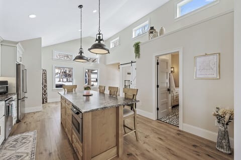 Bright, Modern Kitchen – fully stocked with everything you need for cooking