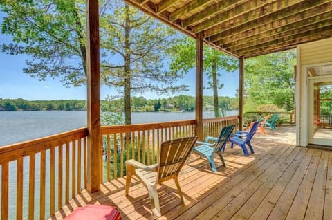 Enjoy picturesque views and relaxing moments on our deck.