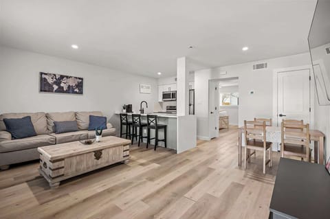 Welcome to our charming apartment, featuring a beautifully designed open space layout that combines comfort with style.