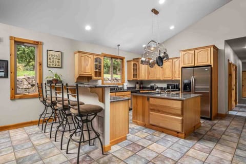 The kitchen at this rental is well stocked with up to date amenities. It is perfect to prepare a quick snack or a sumptuous feast!