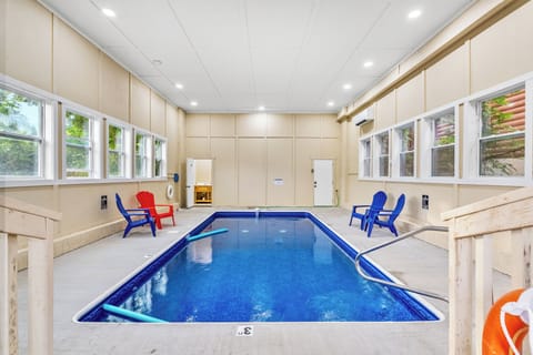 Private Indoor Heated Pool with half-bath